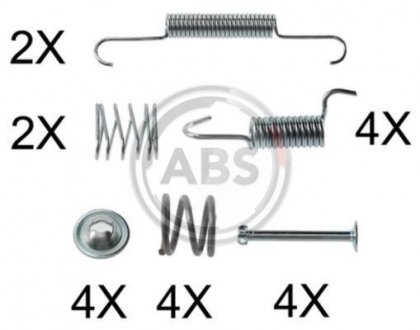Комплектуючі гальмівних колодок A.B.S. 0006Q (фото 1)