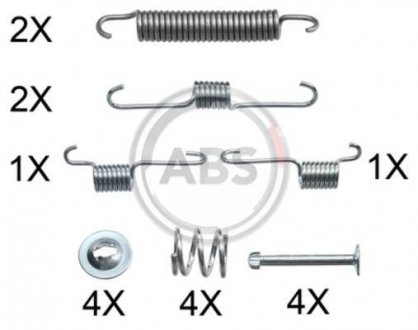 Комплектующие колодок дискового гальма A.B.S. 0012Q (фото 1)