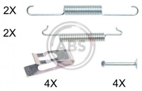 Комплектуючі гальмівних колодок A.B.S. 0027Q (фото 1)