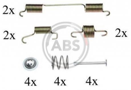 Комплектуючі, стояночная тормозная система A.B.S. 0828Q (фото 1)