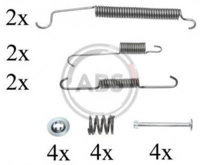 Монтажний набір гальмівних колодок A.B.S. 0830Q (фото 1)
