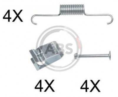 Комплектуючі, стояночная тормозная система A.B.S. 0884Q (фото 1)