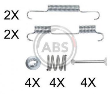 Комплектуючі, стояночная тормозная система A.B.S. 0896Q (фото 1)