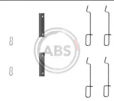 Гальмівні колодки (монтажний набір) A.B.S. 1125Q (фото 1)