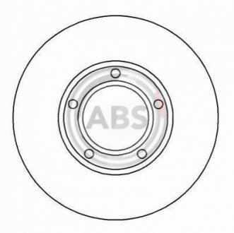 Гальмівний диск пер. Fiesta/Fiesta/Focus/Fiesta/Focus/Fiesta/Transit/Sierra 85- A.B.S. 15814 (фото 1)