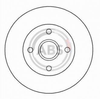 Гальмівний диск задн. Clio 05-14 A.B.S. 16286 (фото 1)