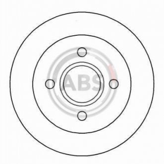 Гальмівний диск задн. Fiesta/Focus/Scorpio/Sierra/Chimaera/Kallista 82- A.B.S. 16375 (фото 1)