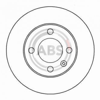 Диск тормозной SEAT/VW AROSA/LUPO/POLO передн. вент. A.B.S. 16541 (фото 1)