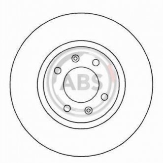 Гальмівний диск перед. 406/Xantia (96-04) A.B.S. 16649 (фото 1)