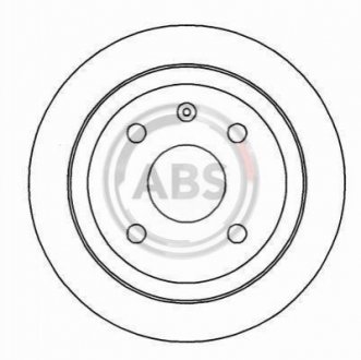 Гальмівний диск задн. Astra/Vectra/Nubira/Orion 96-05 A.B.S. 16928 (фото 1)