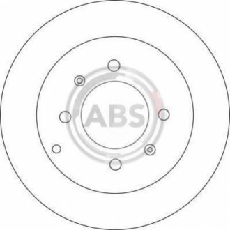 Гальмівний диск задн. Sonata/Optima/Matrix/Elantra/Sonata/Magentis/Optima 98- A.B.S. 17207 (фото 1)