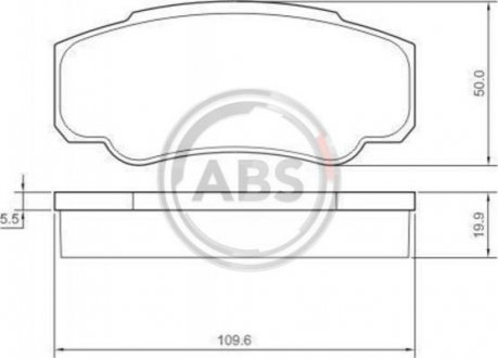 Гальмівні колодки зад. Jumper/Ducato/Boxer 02-06 A.B.S. 37333 (фото 1)