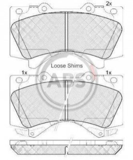 Колодка торм. диск. TOYOTA LANDCRUISER V8 передн. A.B.S. 37701 (фото 1)