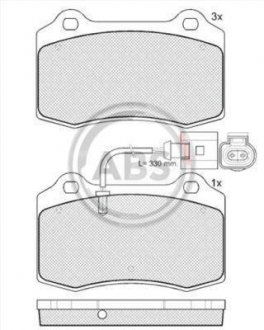 Гальмівні колодки, дискове гальмо (набір) A.B.S. 38592 (фото 1)