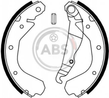 Колодки гальмівні задн. Astra/Corsa/Kadett/Nova (85-99) A.B.S. 8809 (фото 1)