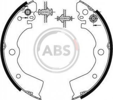 Колодки гальмівні задн. Almera/100NX/Sunny 90-00 A.B.S. 8913 (фото 1)