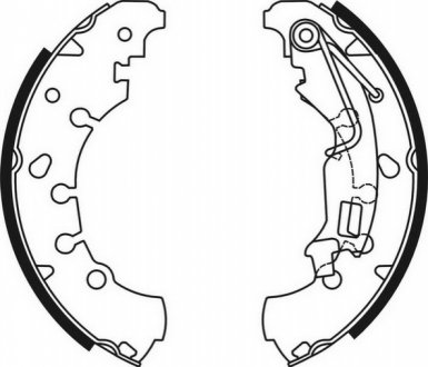 Гальмівні колодки, барабанні ABE C0F030ABE (фото 1)