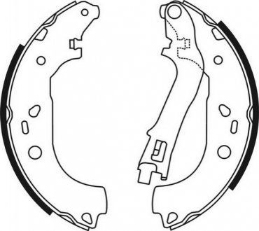 Гальмівні колодки, барабанні ABE C0F032ABE (фото 1)