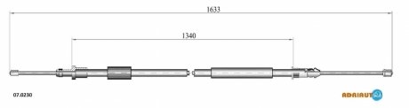 Трос ручного гальма ADRIAUTO 070230 (фото 1)