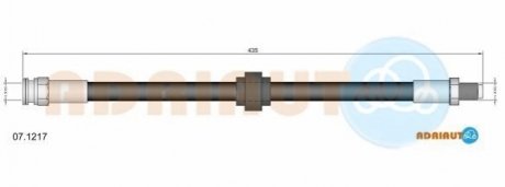 CITROEN шланг гальмівний передн.Visa, PEUGEOT 205/309/505 ADRIAUTO 07.1217 (фото 1)