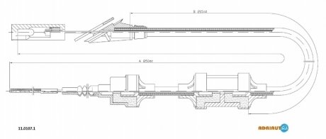 Трос зчеплення ADRIAUTO 11.0107.1 (фото 1)