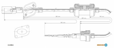 Трос сцепление ADRIAUTO 11.0108.1 (фото 1)