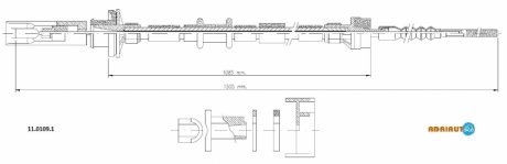 Трос зчеплення ADRIAUTO 11.0109.1 (фото 1)