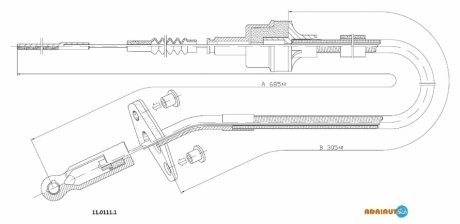 Трос зчеплення ADRIAUTO 1101111 (фото 1)