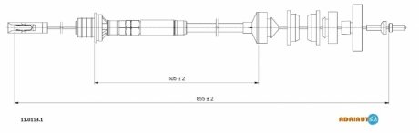 Трос зчеплення ADRIAUTO 11.0113.1 (фото 1)