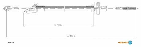 Трос зчеплення ADRIAUTO 11.0116 (фото 1)