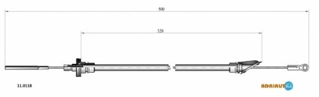 Трос зчеплення ADRIAUTO 11.0118 (фото 1)