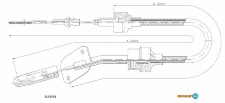 Трос сцепление ADRIAUTO 11.0120.1 (фото 1)