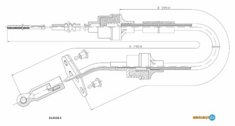 Трос зчеплення ADRIAUTO 11.0122.1 (фото 1)