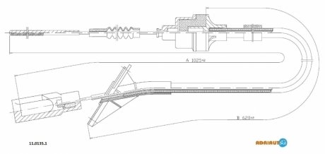 Трос зчеплення ADRIAUTO 11.0135.1 (фото 1)