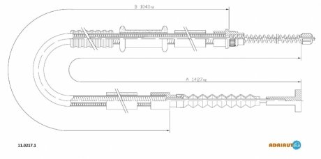 Трос зупиночних гальм ADRIAUTO 1102171 (фото 1)