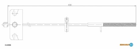 Трос зупиночних гальм ADRIAUTO 11.0266 (фото 1)