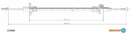 Трос зчеплення ADRIAUTO 13.0166 (фото 1)