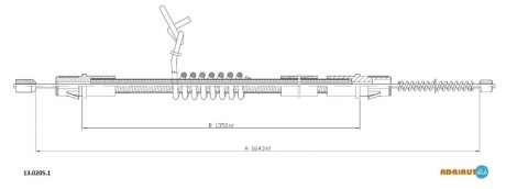 Трос зупиночних гальм ADRIAUTO 13.0205.1 (фото 1)