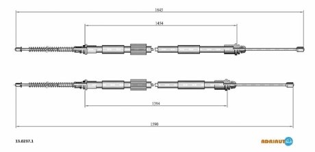 Трос зупиночних гальм ADRIAUTO 13.0237.1 (фото 1)