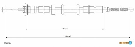 Трос зупиночних гальм ADRIAUTO 1302541 (фото 1)