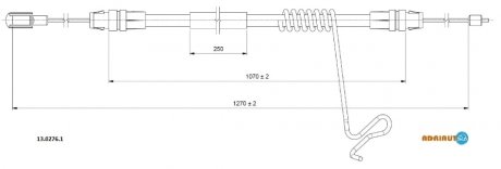 Трос зупиночних гальм ADRIAUTO 13.0276.1 (фото 1)