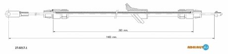 Трос, стояночная тормозная система ADRIAUTO 27.0217.1 (фото 1)