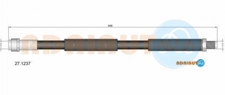 DB шланг гальмівний перед. W211/220 98- ADRIAUTO 27.1237 (фото 1)