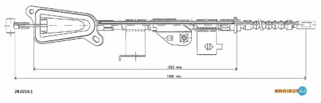 Трос зупиночних гальм ADRIAUTO 28.0214.1 (фото 1)