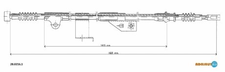 Трос зупиночних гальм ADRIAUTO 2802161 (фото 1)