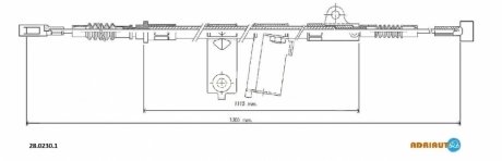 Трос, стояночная тормозная система ADRIAUTO 28.0230.1 (фото 1)