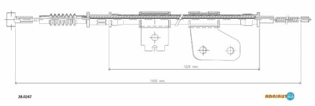 Трос ручного гальма ADRIAUTO 28.0247 (фото 1)
