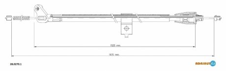 Трос зупиночних гальм ADRIAUTO 28.0270.1 (фото 1)