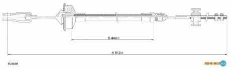 Трос зчеплення ADRIAUTO 35.0108 (фото 1)