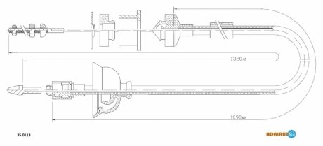 Трос зчеплення ADRIAUTO 35.0113 (фото 1)